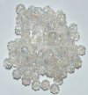 100 3x6.5mm Acrylic Crystal AB Fluted Spacers